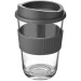 Taza clara de 30cl, taza y vaso con tapa publicidad