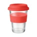 Vaso de cristal 35cl, taza y vaso con tapa publicidad