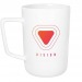 Grand mug allongé 40cl en porcelaine, Mug en porcelaine publicidad
