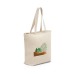 Sac 100% coton avec fermeture éclair, sac coton publicidad