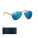 Lunettes de soleil en bambou, lunette de soleil publicidad