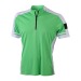 Hombre del maillot de ciclismo 1/2 cremallera James & Nicholson, camiseta de ciclismo publicidad