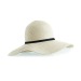 Large chapeau de paille., chapeau de paille publicidad