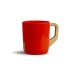 Mug avec anse en bois coloré regalo de empresa