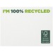 Mémos autocollants recyclés 100x75mm Sticky-Mate®, gadget écologique recyclé ou bio publicidad