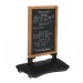 Panneau Ardoise NOIR Cadre Bois 78x59 + Base Lest. NOIR regalo de empresa