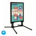 Cadro-Clic 4 Muelles B2 70x50 + Base metálica NEGRA regalo de empresa