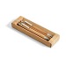 Kit stylo bille et porte-mine en bambou, Parure avec porte-mines publicidad