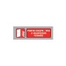 Plaque Signa Plexi 170x50 mm COUPE-FEU FERMEE (S.41) regalo de empresa