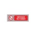 Plaque Signa Plexi 170x50 mm DEFENSE DE FUMER (S.35) regalo de empresa