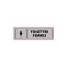 Plaque Signa Plexi 170x50 mm TOILETTES FEMMES (S.33) regalo de empresa
