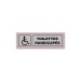 Signa Plexiglás 170x50 mm INSEGURIDAD DE LOS BAÑOS (S.34) regalo de empresa