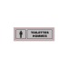 Placa de plexiglás Signa 170x50 mm INODOROS PARA HOMBRES (S.32) regalo de empresa