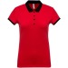 Polo piqué bicolore femme - Kariban, Textile Kariban publicidad