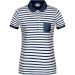 Polo rayé marinière femme - James Nicholson, polo femme publicidad
