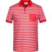 Polo de rayas para hombre, Polo de algodón orgánico publicidad