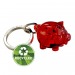 Porte-clés cochon mini recyclé, Porte-clés recyclé publicidad