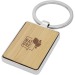 Porte-clés rectangulaire Neta en bambou, Porte-clés en bois publicidad