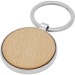 Porte-clés rond Moreno en bois de hêtre regalo de empresa
