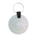 Porte-clés simple en aluminium brossé, porte-clés en métal sur stock publicidad
