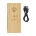 Bamboo 8000 Wireless Powerbank chargeur sans fil, cadeau d'entreprise durable publicidad