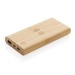 Powerbank de 8000 mAh con inducción de 5 W en bambú con certificación FSC regalo de empresa