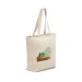 Bolsa de algodón 100% con cremallera, bolsa de algodón publicidad