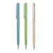 Stylo à bille fibre de paille de blé et ABS mécanisme twist regalo de empresa