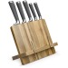 Support livre de cuisine et couteaux, couteau de cuisine publicidad