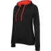 Sudadera con capucha de mujer en contraste, Sudadera con capucha publicidad
