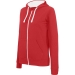 Sweat-shirt zippé capuche contrastée femme, Sweat à capuche publicidad