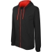 Sudadera con cremallera y capucha en contraste regalo de empresa