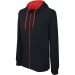 Sudadera con cremallera y capucha en contraste regalo de empresa