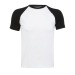 T-shirt bicolore raglan FUNKY, T-shirt classique publicidad