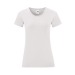 T-shirt femme blanc - Iconic, Textile Fruit of the Loom publicidad