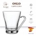 Taza de cristal 22cl oslo cappuccino regalo de empresa