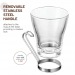 Taza de cristal 22cl oslo cappuccino, taza de cristal publicidad