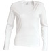 Camiseta de mujer de manga larga y cuello en V Kariban regalo de empresa