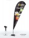 Voile arrondie 3m50, Beach flag et oriflamme publicidad