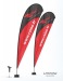 Voile arrondie géante 7m, Beach flag et oriflamme publicidad