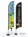 Beach flag voile 4m70, Beach flag et oriflamme publicidad