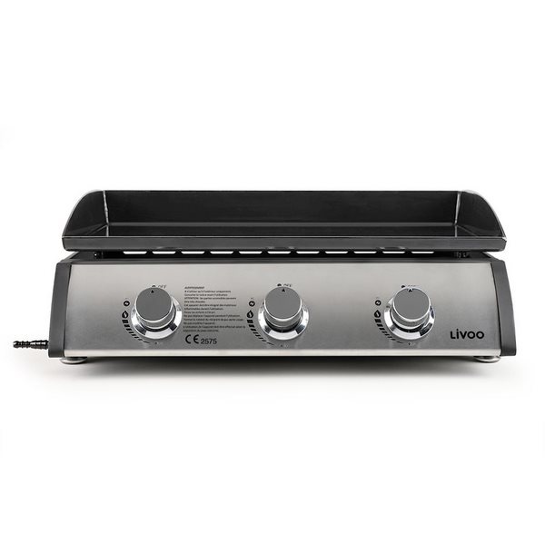 Plancha de gas 3 quemadores