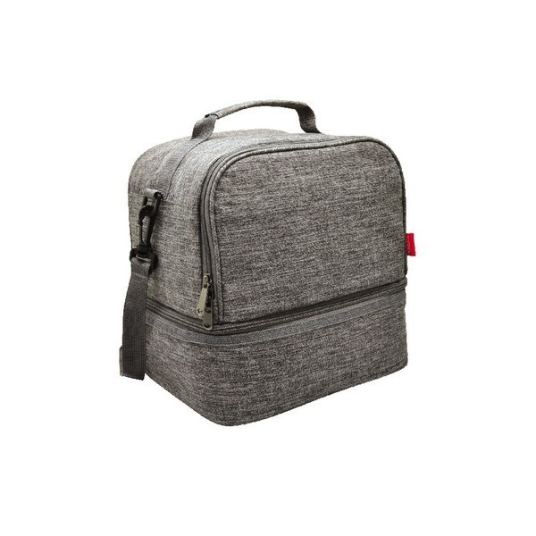 Bolsa refrigerada de doble compartimento para el almuerzo