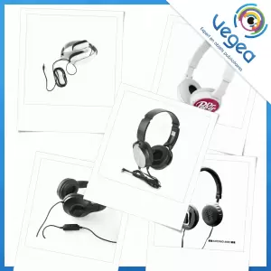 Visión general de los productos de Auriculares con cable personalizados