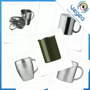 Visión general de los productos de taza y vaso de metal personalizados