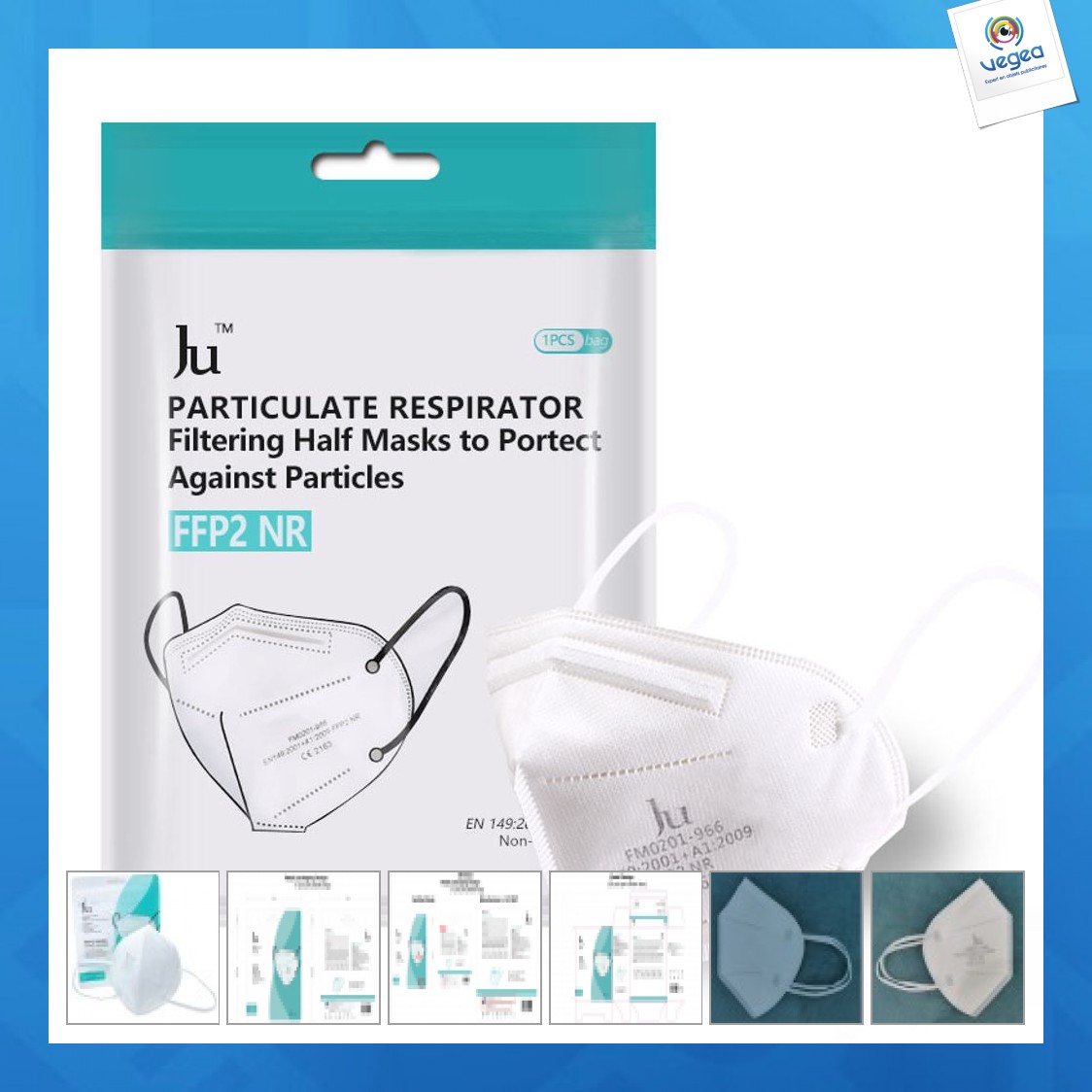 Masque ffp2 en sachet individuel