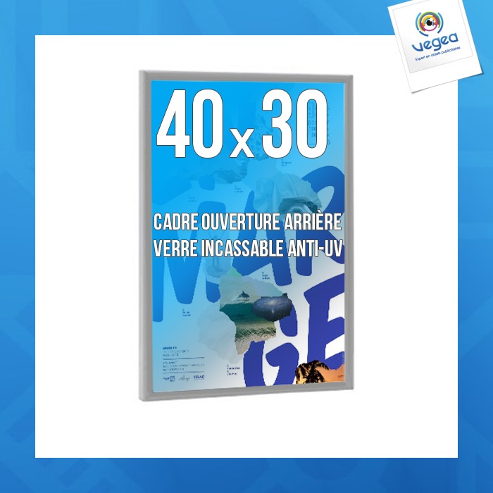 Cadre personnalisable déco a5 couleur alu anodise