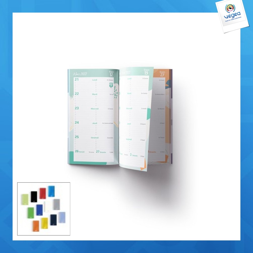 Agenda promotionnel souple de poche 