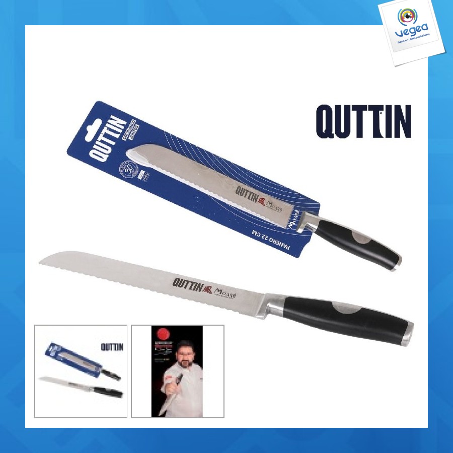 Couteau a pain personnalisable 22cm moare