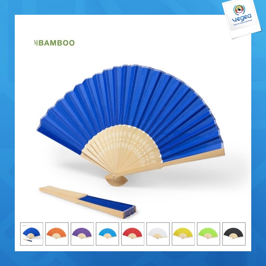 Abanico de bambú 38cm